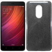 Чехол Silicone 3in1 Блёстки для Xiaomi RedMi Note 4x Чёрный