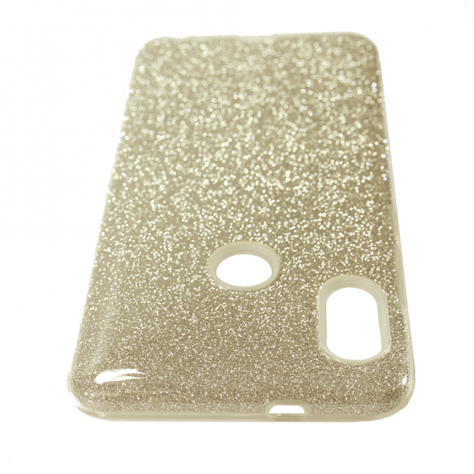 Чехол Silicone 3in1 Блёстки для Xiaomi REDMI Note 5 Pro Gold-5