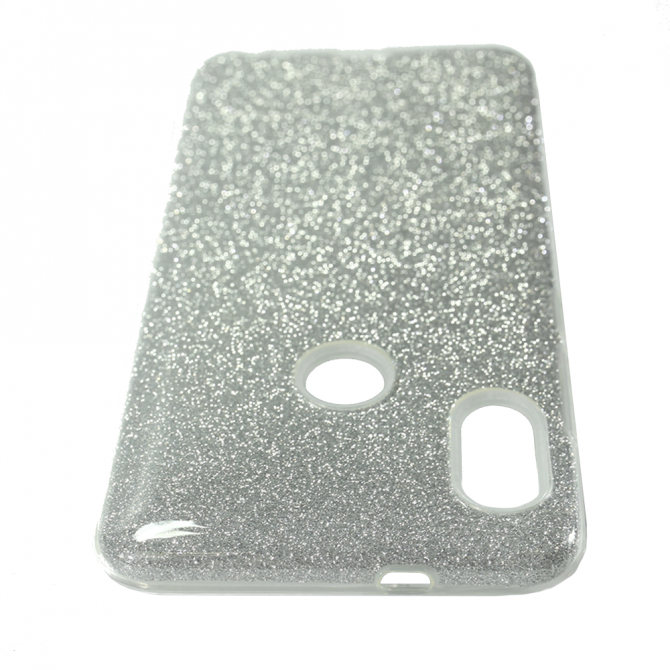 Чохол Silicone 3in1 Блискітки для Xiaomi REDMI Note 5 Pro Білий-1