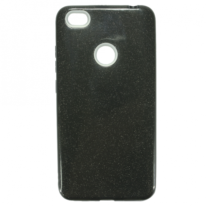 Чехол Silicone 3in1 Блёстки для Xiaomi REDMI NOTE 5A Prime Чёрный-1