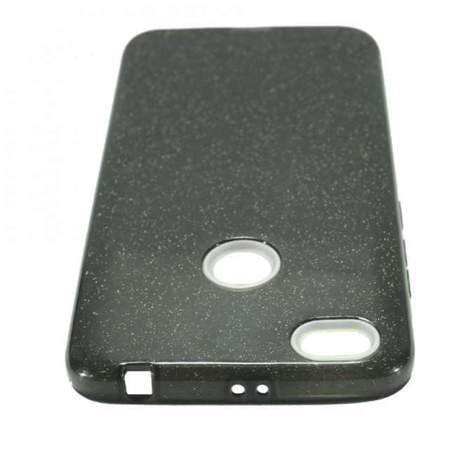 Чехол Silicone 3in1 Блёстки для Xiaomi REDMI NOTE 5A Prime Чёрный-5