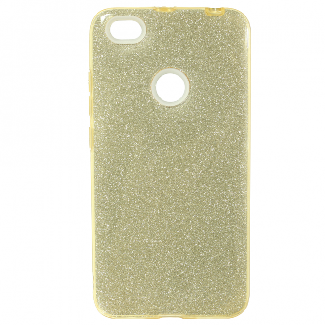 Чехол Silicone 3in1 Блёстки для Xiaomi REDMI NOTE 5A Prime Gold-1