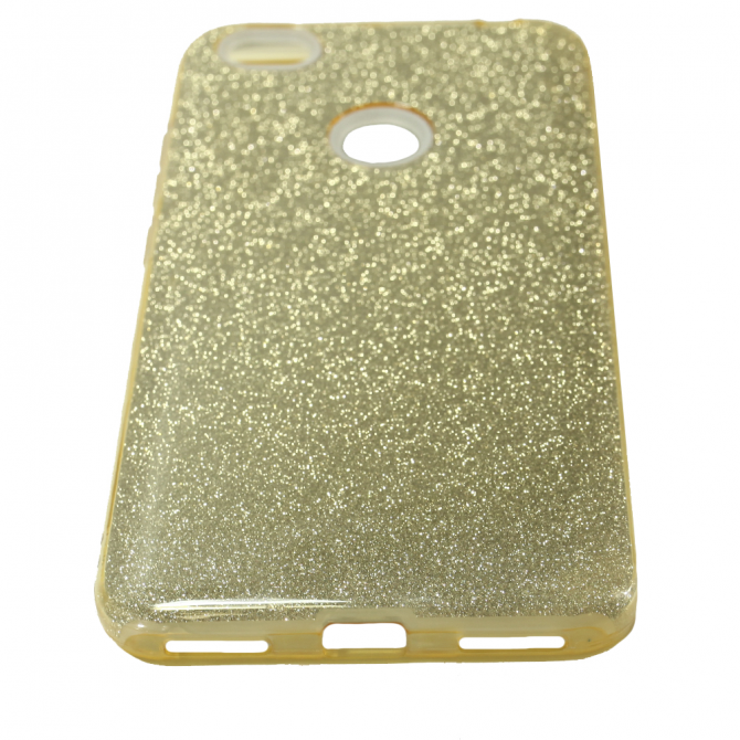 Чехол Silicone 3in1 Блёстки для Xiaomi REDMI NOTE 5A Prime Gold-4