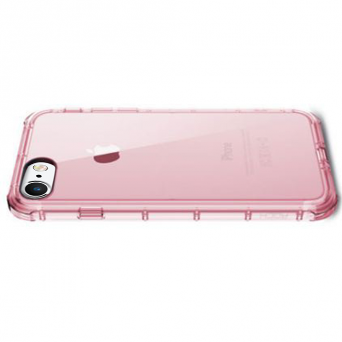Чехол TPU ROCK Fence series для Apple iPhone 6/6s (4.7") (Розовый / Transparent pink)-3