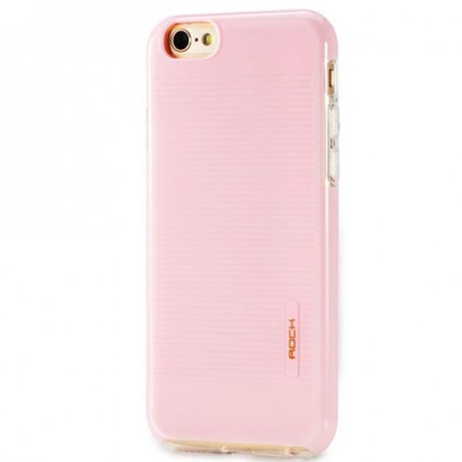 Чехол TPU Rock Jello Series для Apple iPhone 7 plus (5.5") (Розовый / Rose red)-2