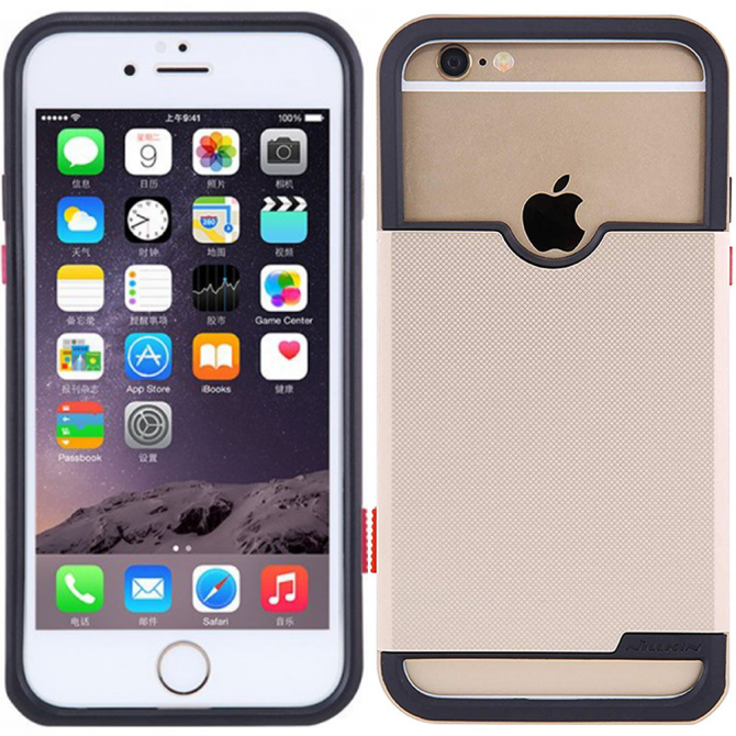 Чохол TPU+PC Nillkin Show Photographic для Apple iPhone 6/6s (4.7") (Золотий)