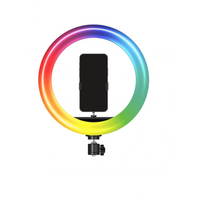 Кільцева Led Лампа WALKER WLR-3350R RGB (33cm)