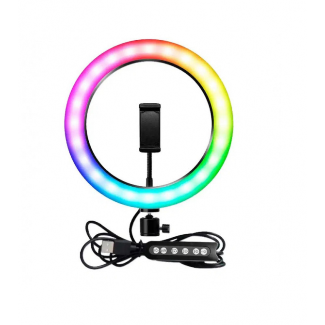 Кільцева Led Лампа WALKER WLR-3350R RGB (33cm)-1