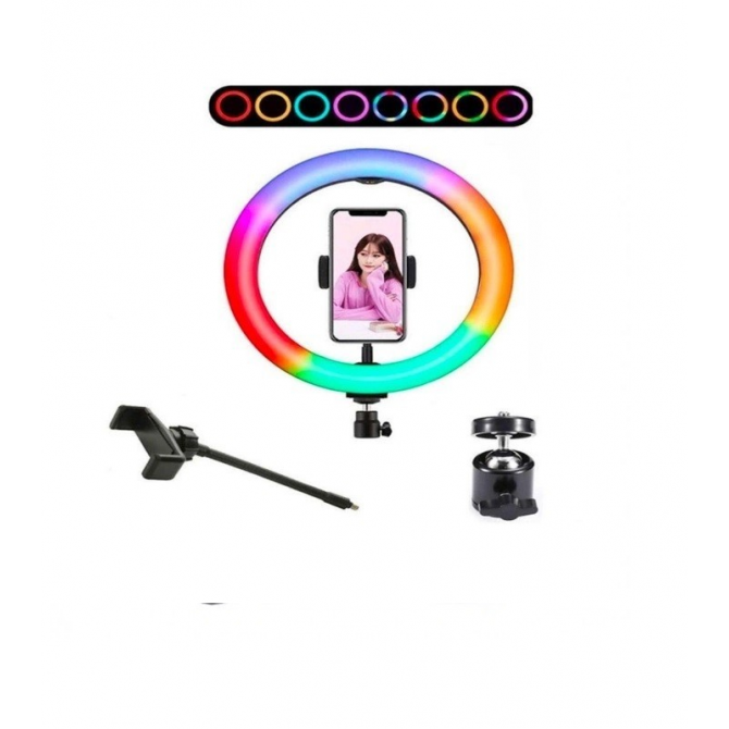 Кільцева Led Лампа WALKER WLR-3350R RGB (33cm)-2