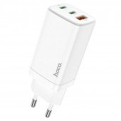 СЗУ 1USB + 2Type-C Hoco DC40 65W + QC3.0 White СЗУ 1USB + 2Type-C Hoco DC40 65W + QC3.0 White