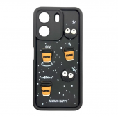 Чехол TPU Toys Case для Xiaomi Redmi Note 12 4G (Black / Always Happy) Чехол TPU Toys Case для Xiaomi Redmi Note 12 4G (Black / Always Happy)