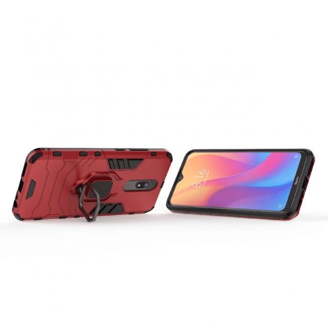 HONOR Hard Defence Series Xiaomi Redmi 8 Red (with magnit)-3