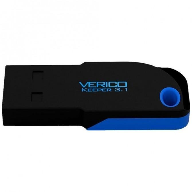 Флеш пам'ять Verico USB 32Gb Keeper Чорний+Синій USB 3.1-1