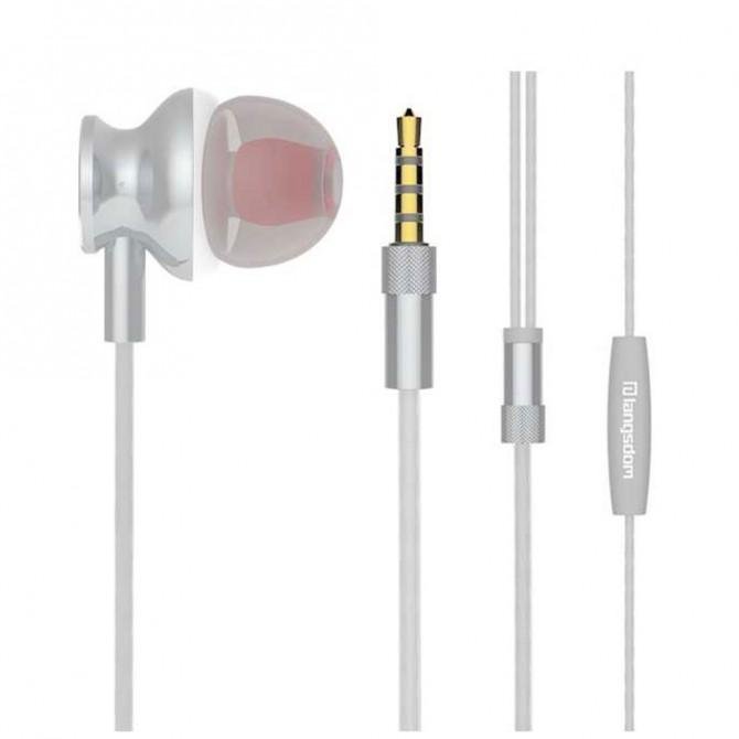 Наушники Langsdom M430 with mic Серебро