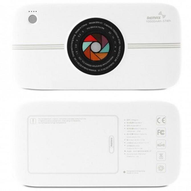 Повербанк Remax (OR) RPP-91 Camera 10000mAh Бiлий (Wireless)-1