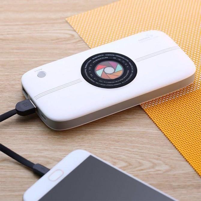 Повербанк Remax (OR) RPP-91 Camera 10000mAh Бiлий (Wireless)-2