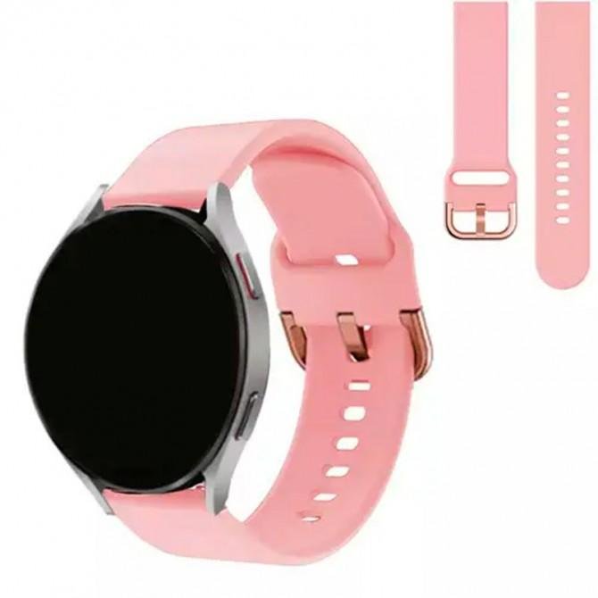 Ремешок универсальный силиконовый Semi-twill 20mm Светло Розовый