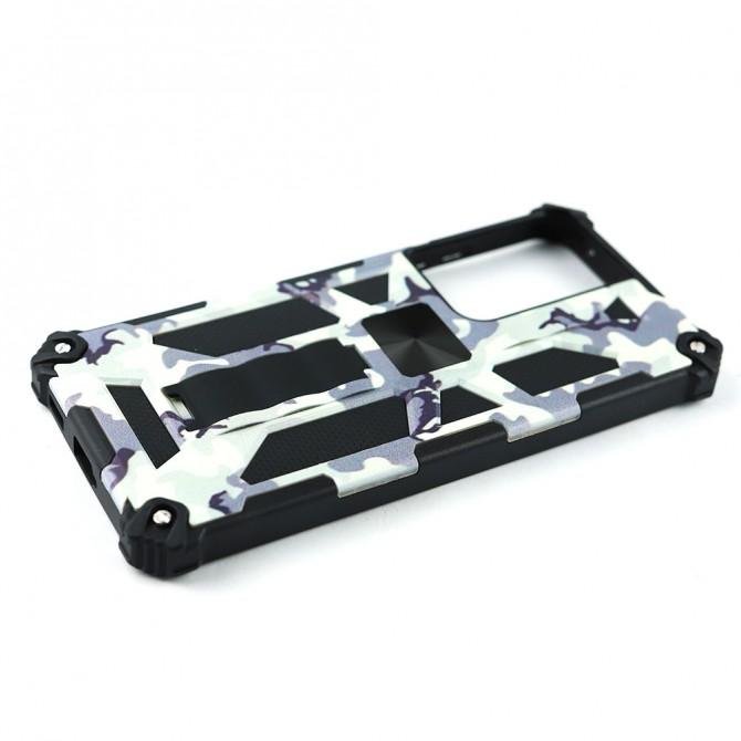 Чехол Shockproof Camouflage для Samsung G998 Galaxy S21 Ultra White-4