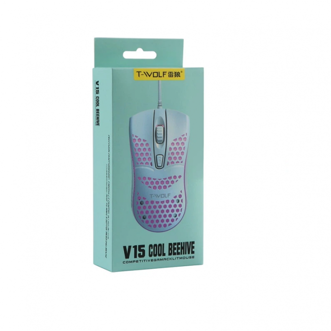 Миша Twolf V15 Wired Blue-3