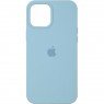 Оригинальный силиконовый чехол для iPhone 13 Небесно Синий FULL
