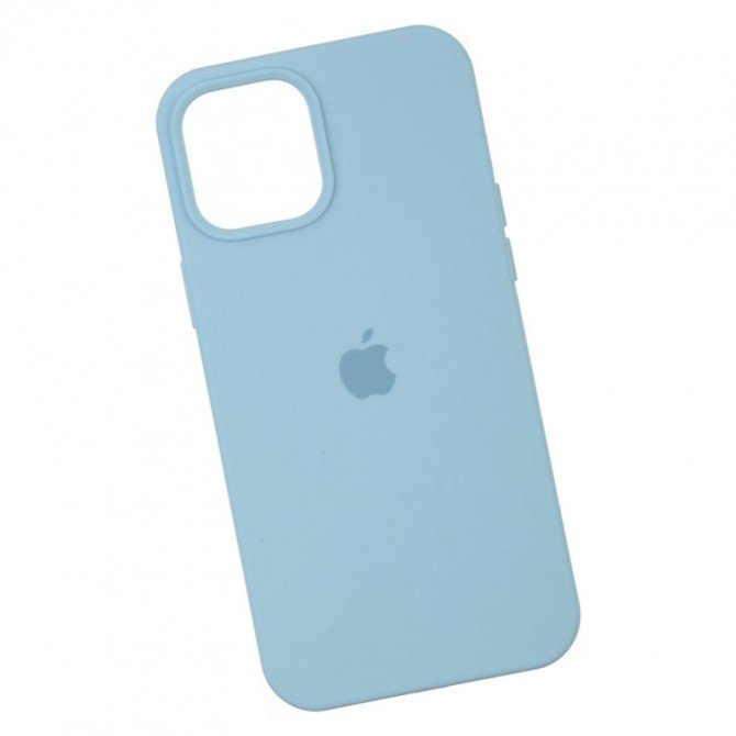 Оригінальний силіконовий чохол для iPhone 13 Небесно Синій FULL-3