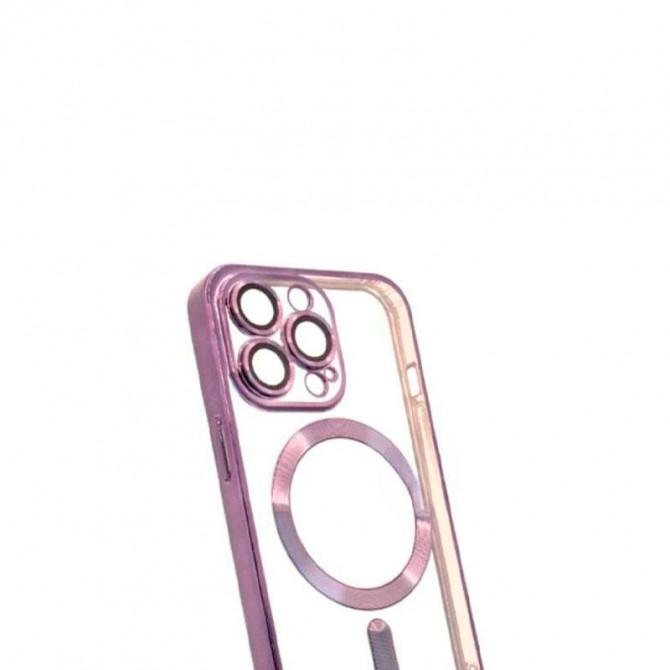 Силіконовий чохол SHINING with MagSafe для iPhone 13 Лавандовий-1