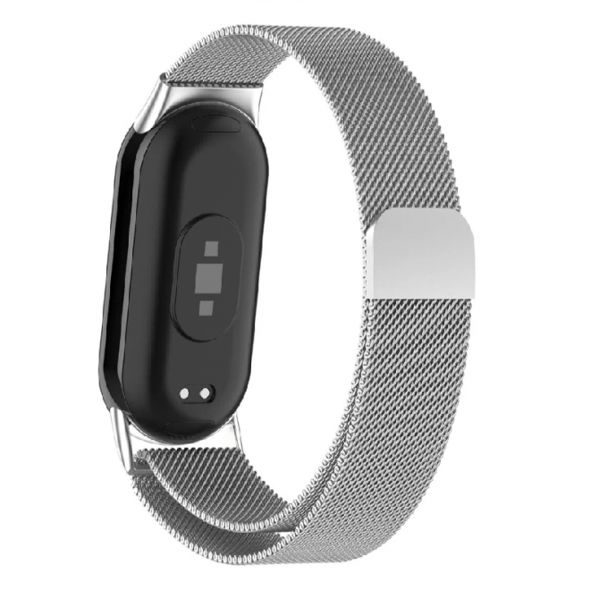 Браслет для Xiaomi Band 8 milanese design White-1