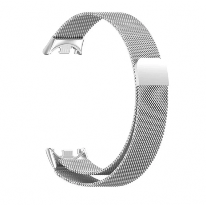 Браслет для Xiaomi Band 8 milanese design White-2