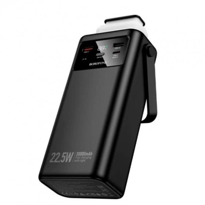 Повербанк Borofone BJ65 High 22.5W+PD20W with 4-cables (30000mAh) Black-3
