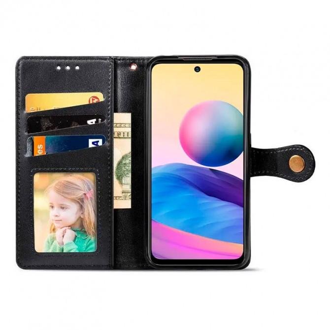 Чехол-книжка GETMAN Gallant for Xiaomi Redmi 10 Black-1