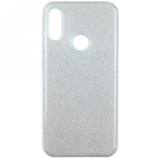 Чехол Silicone 3in1 Блёстки для Huawei Y6 2019/Y6s Silver-1