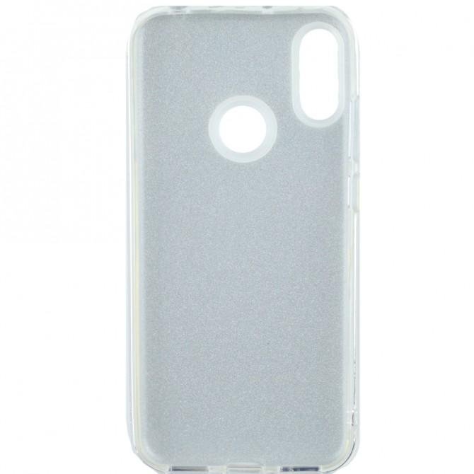 Чехол Silicone 3in1 Блёстки для Huawei Y6 2019/Y6s Silver-2