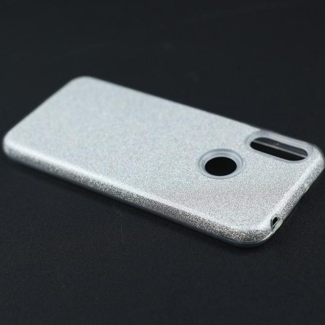 Чехол Silicone 3in1 Блёстки для Huawei Y6 2019/Y6s Silver-4