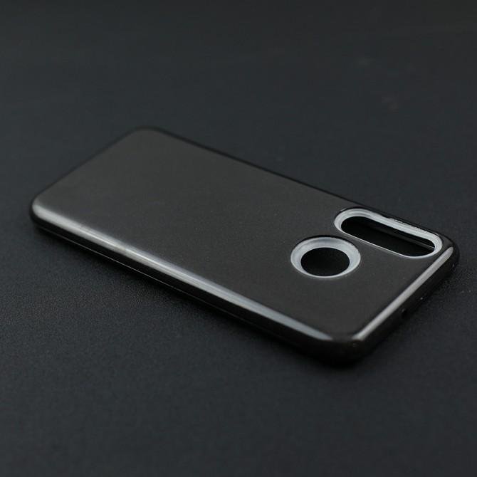 Чохол Silicone 3in1 Блискітки для Huawei P30 Lite Чорний-4