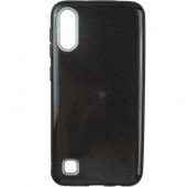 Чохол Silicone 3in1 Блискітки для Samsung A105 Galaxy A10 Чорний