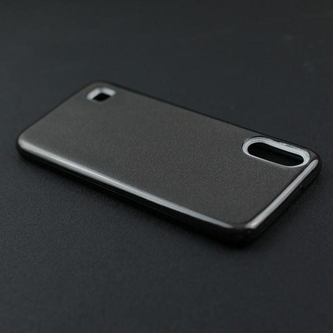 Чехол Silicone 3in1 Блёстки для Samsung A105 Galaxy A10 Чёрный-4