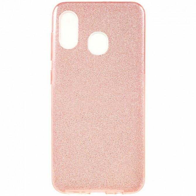 Чехол Silicone 3in1 Блёстки для Samsung A205/A305 Galaxy A20/A30 Pink-1