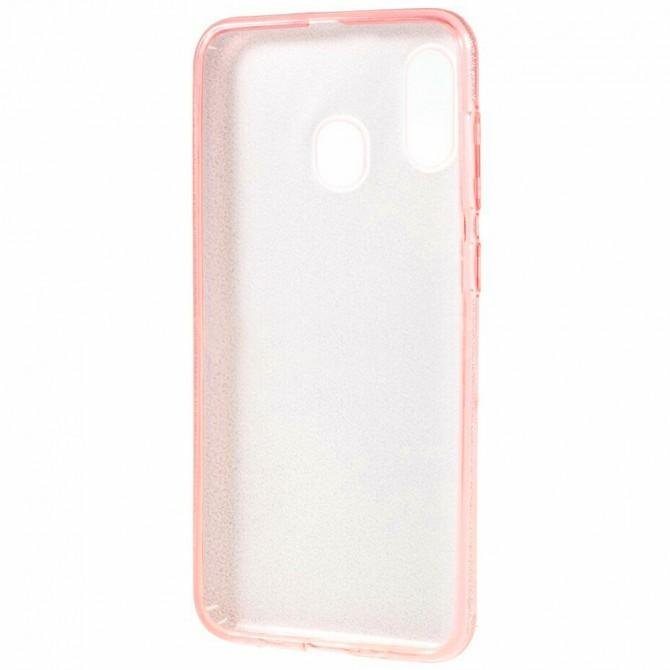Чехол Silicone 3in1 Блёстки для Samsung A205/A305 Galaxy A20/A30 Pink-2