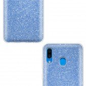 Чехол Silicone 3in1 Блёстки для Samsung A205/A305 Galaxy A20/A30 Blue DEL Чехол Silicone 3in1 Блёстки для Samsung A205/A305 Galaxy A20/A30 Blue DEL