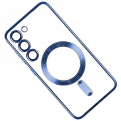 Силіконовий чохол SHINING with MagSafe для Samsung Galaxy S24/S25 Blue