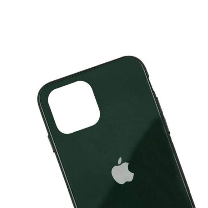 Чехол U-Like Glossy Logo case iPhone 11 Dark Green-2