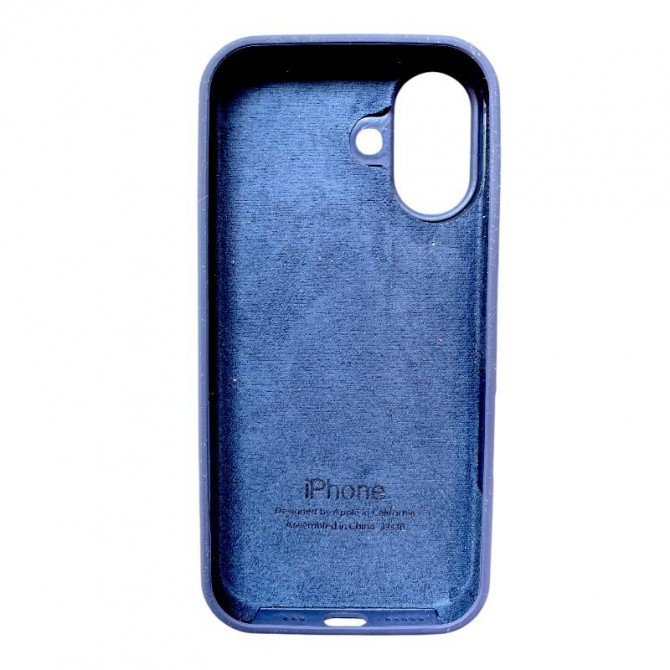 Силиконовый чехол для iPhone 17 Dark Blue FULL-2