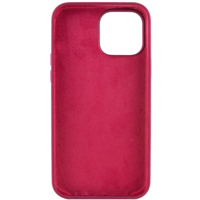 Силіконовий чохол для iPhone 14 Pro Rose Red FULL (NO LOGO)-1