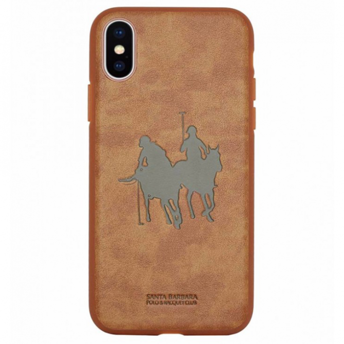 Чехол Santa Barbara Polo & Racquet Club Umbra для iPhone X Camel-2