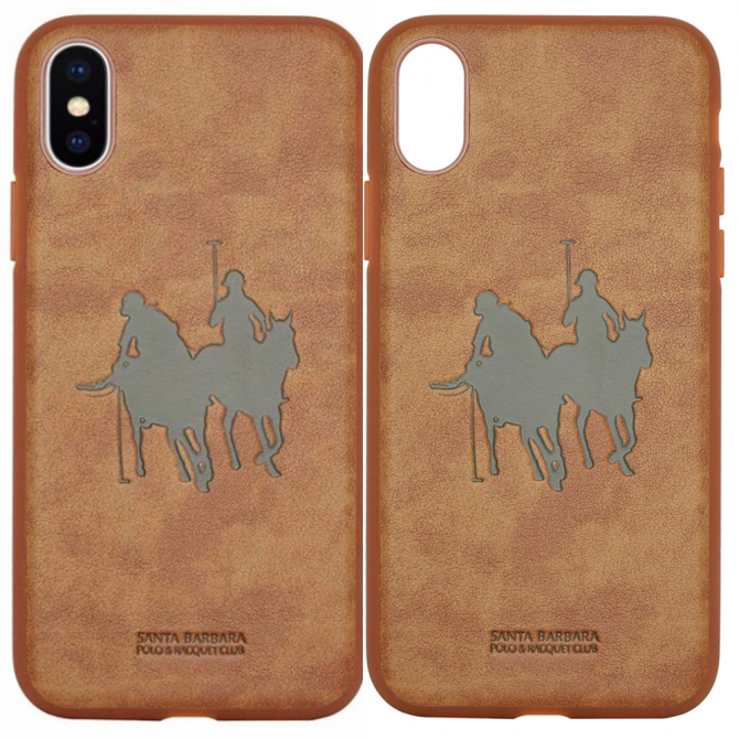 Чехол Santa Barbara Polo & Racquet Club Umbra для iPhone X Camel-3