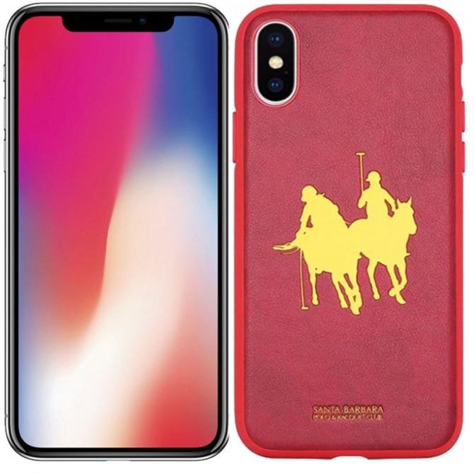 Чехол Santa Barbara Polo & Racquet Club Umbra для iPhone X Red