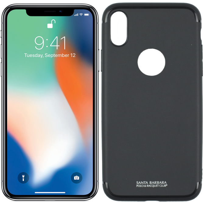 Чехол Polo Rainbow для iPhone X TPU Case Чёрный