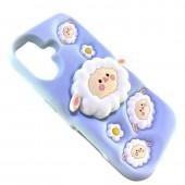 Чохол 3D Sheep series for iPhone 17 Light Blue
