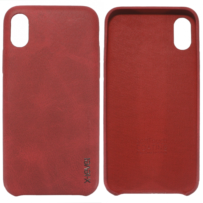 Чохол X-Level Vintage series для iPhone X Червоний-1