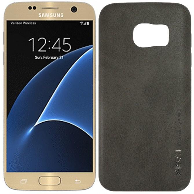 Чехол X-Level Vintage series для Samsung G935F Galaxy S7 Edge Brown